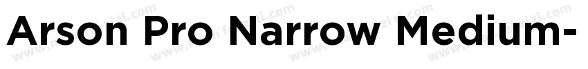 Arson Pro Narrow Medium字体转换